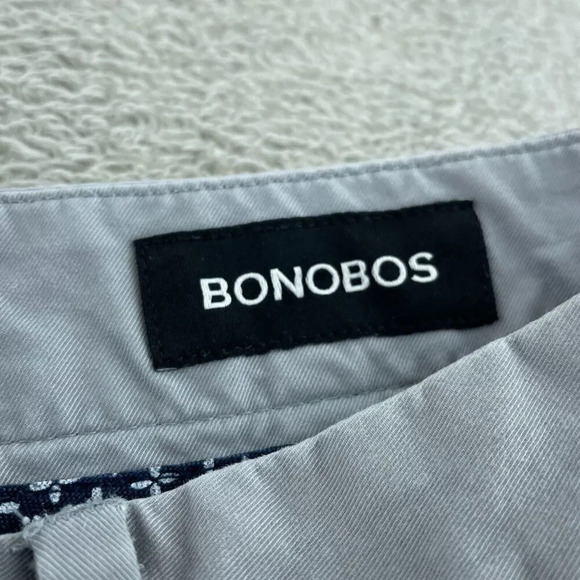 Bonobos Mens Slim Fit Gray Chinos 32/30 Cotton Spandex Blend 4564 - Picture 3 of 12